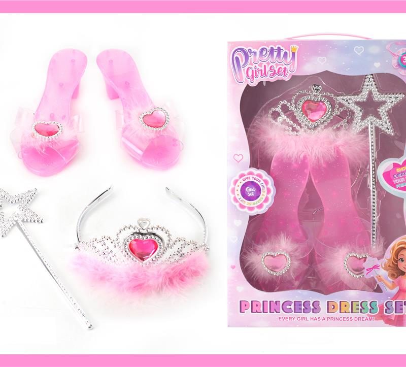 Papuče, kruna i štapić