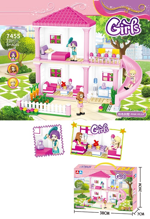 Kocke set Pink vila 338kom